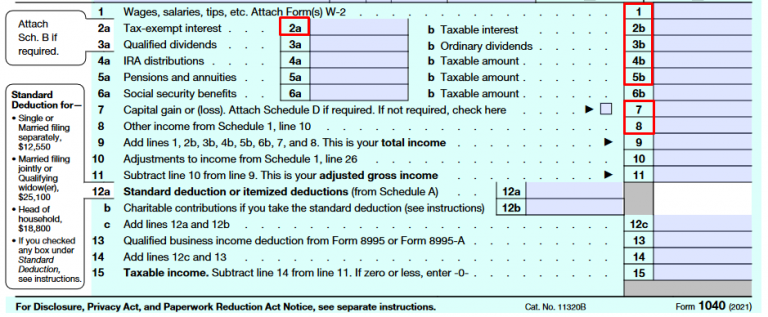 How To Calculate Taxable Social Security Form 1040 Line 6b Marotta On Money 6055