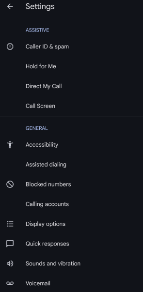 Phone Setting